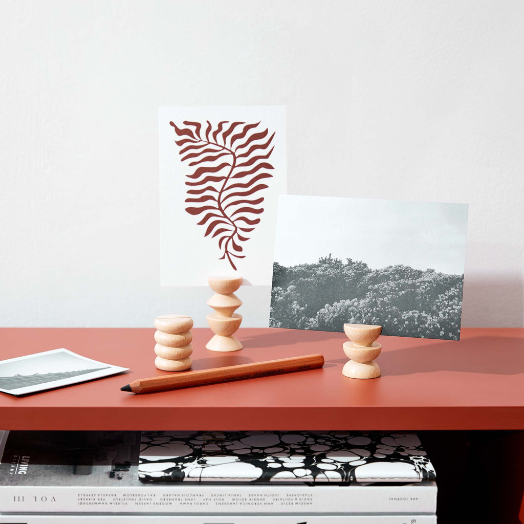 Totem Wooden Picture & Postcard Stands | Set of 5 Short | Polaroid & Instax
