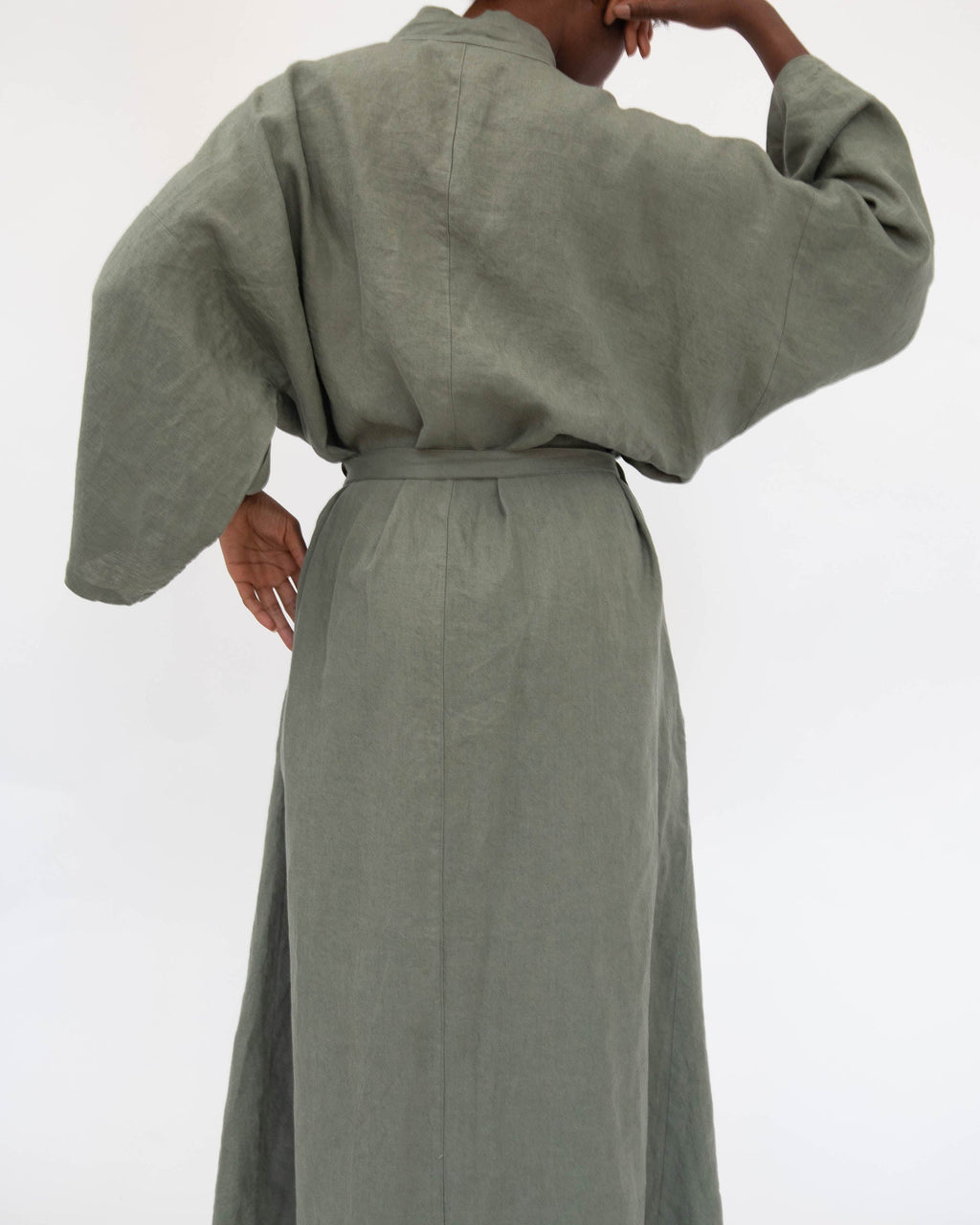 French Linen Kimono Robe | Full-Length | Hidden Pockets | One Size (0-16) | 10 Colors