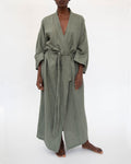 French Linen Kimono Robe | Full-Length | Hidden Pockets | One Size (0-16) | 10 Colors