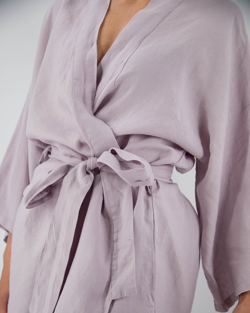 French Linen Kimono Robe | Full-Length | Hidden Pockets | One Size (0-16) | 10 Colors