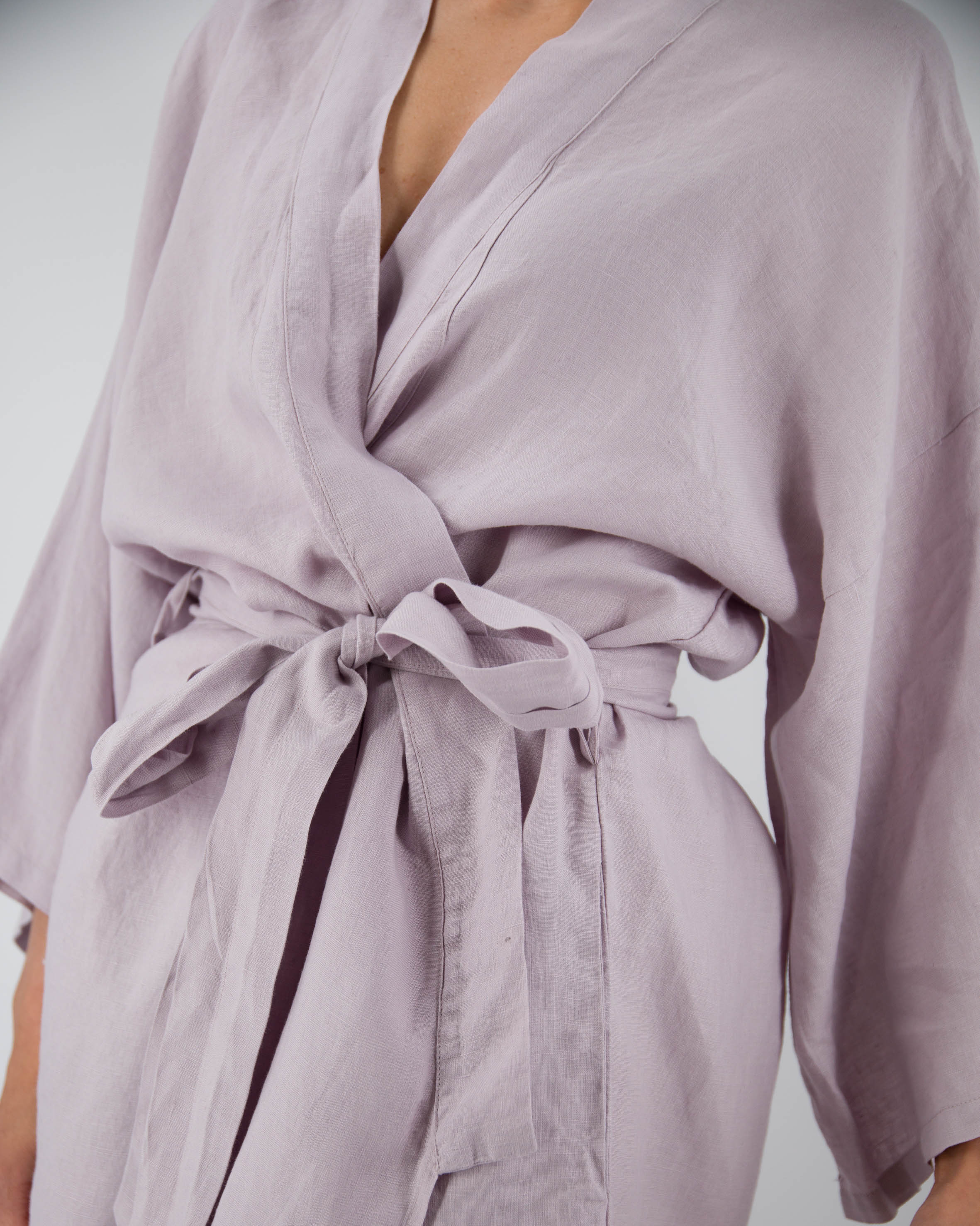 French Linen Kimono Robe | Full-Length | Hidden Pockets | One Size (0-16) | 10 Colors