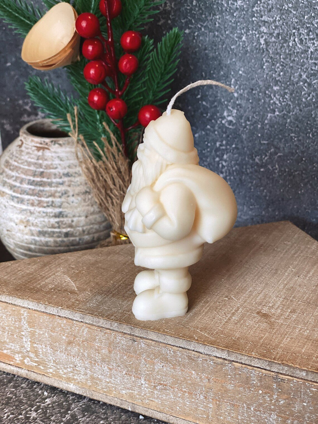 Santa Candles for Festive Decor and Holiday Spirit