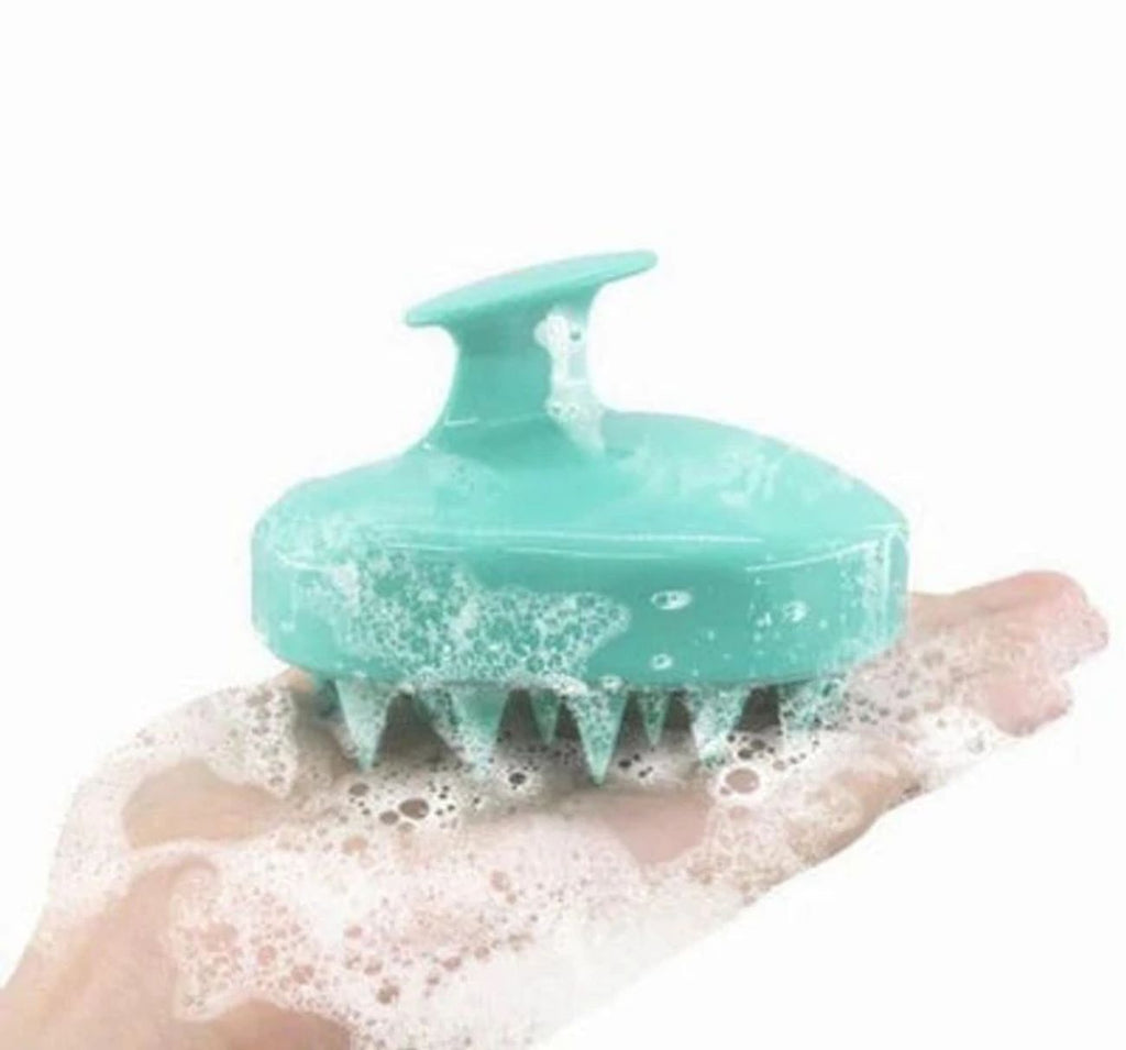 Ergonomic Hair Scalp Massager | Soft Silicone Bristles | Stimulates Hair Growth & Circulation | All Hair Types | Travel Size | Choixe