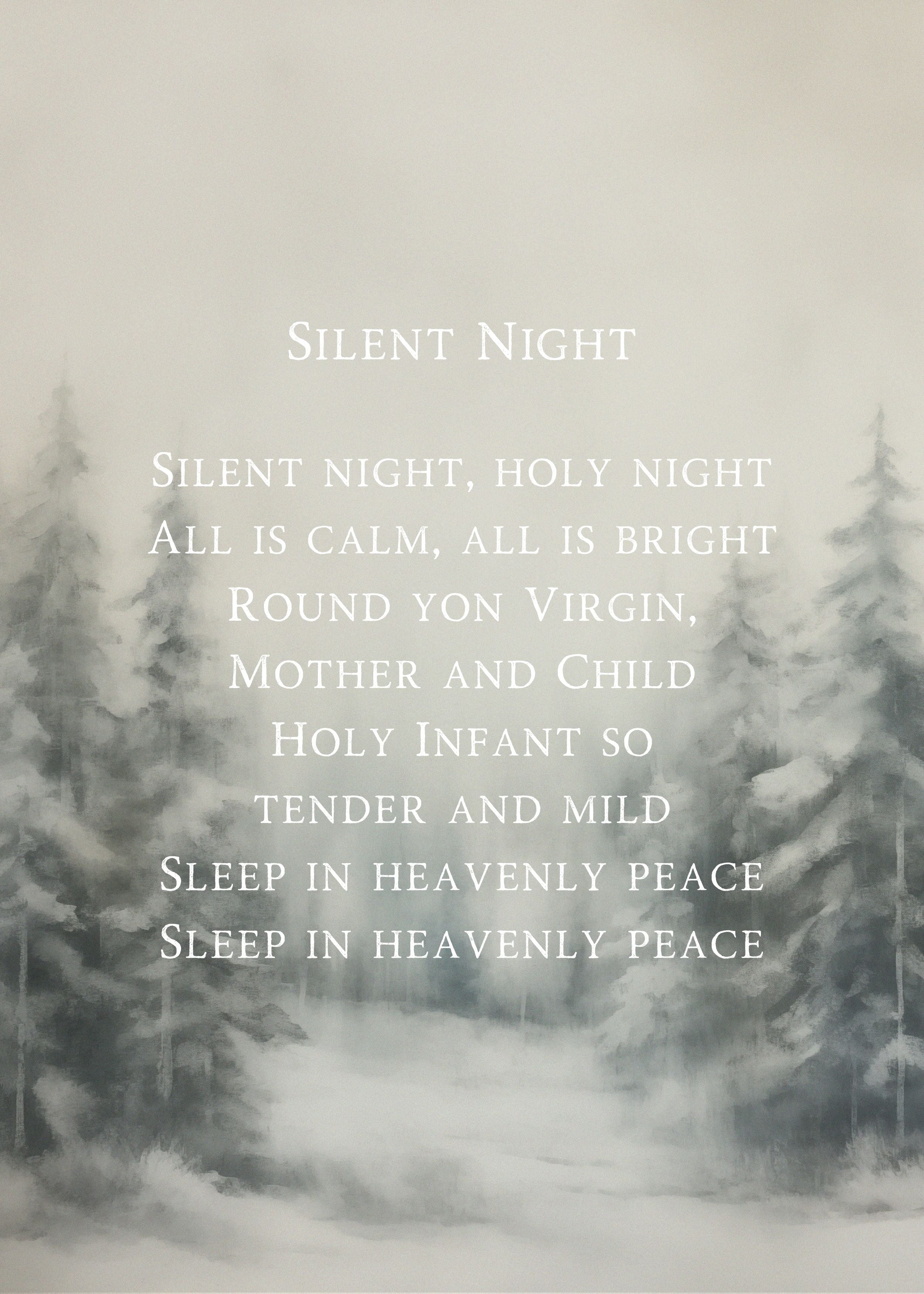 Silent Night – 5x7 Hymn Art Print