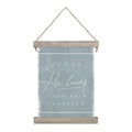 Because He Lives | Hanging Canvas Sign | Christian Wall Art