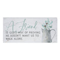 A Friend | Inspire Board | 5.5" x 12" | Christian Friendship Gift | Sincere Surroundings