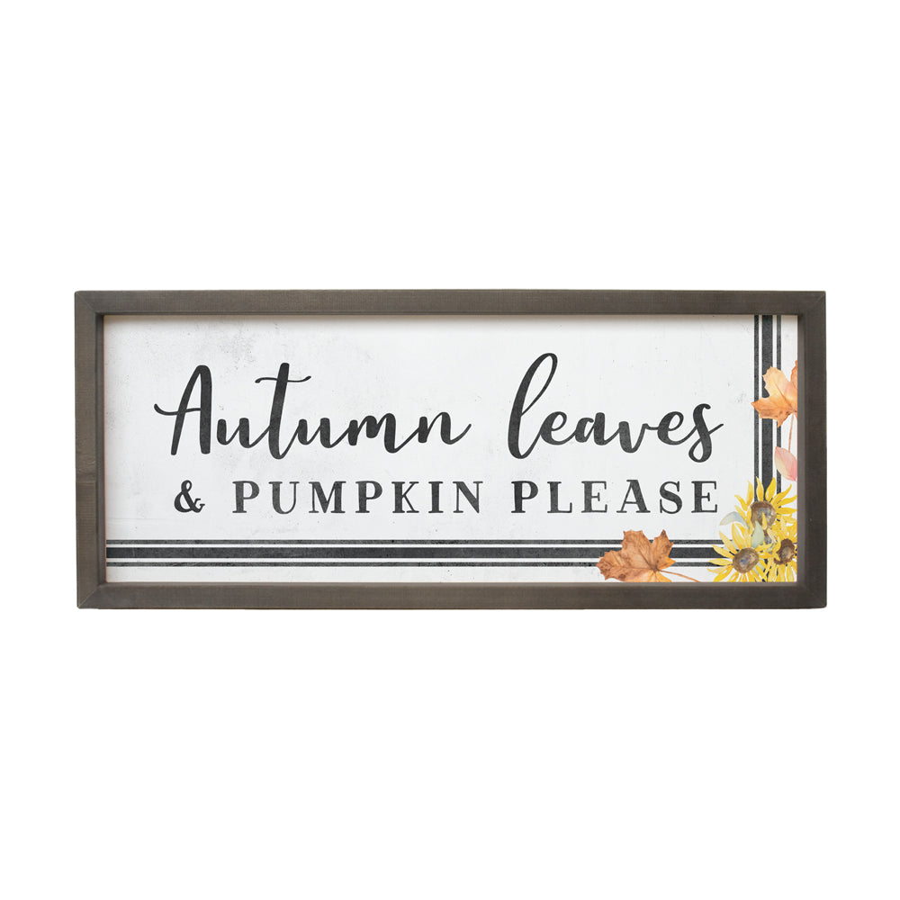 Autumn Leaves - Farmhouse Frame Sign