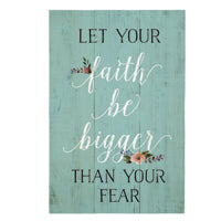 Faith Bigger – Rustic Pallet Wood Sign