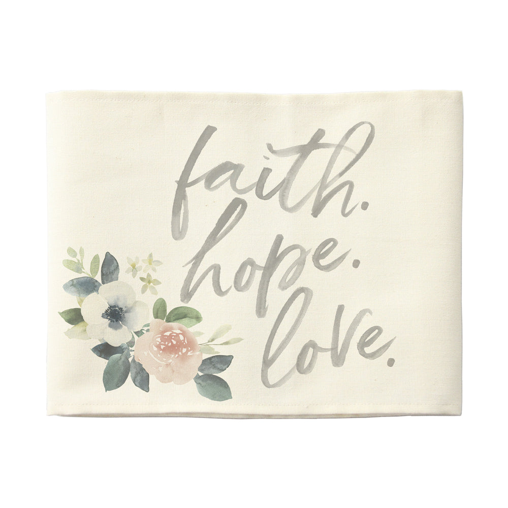 Faith Hope Love - Pillow Hug Sign