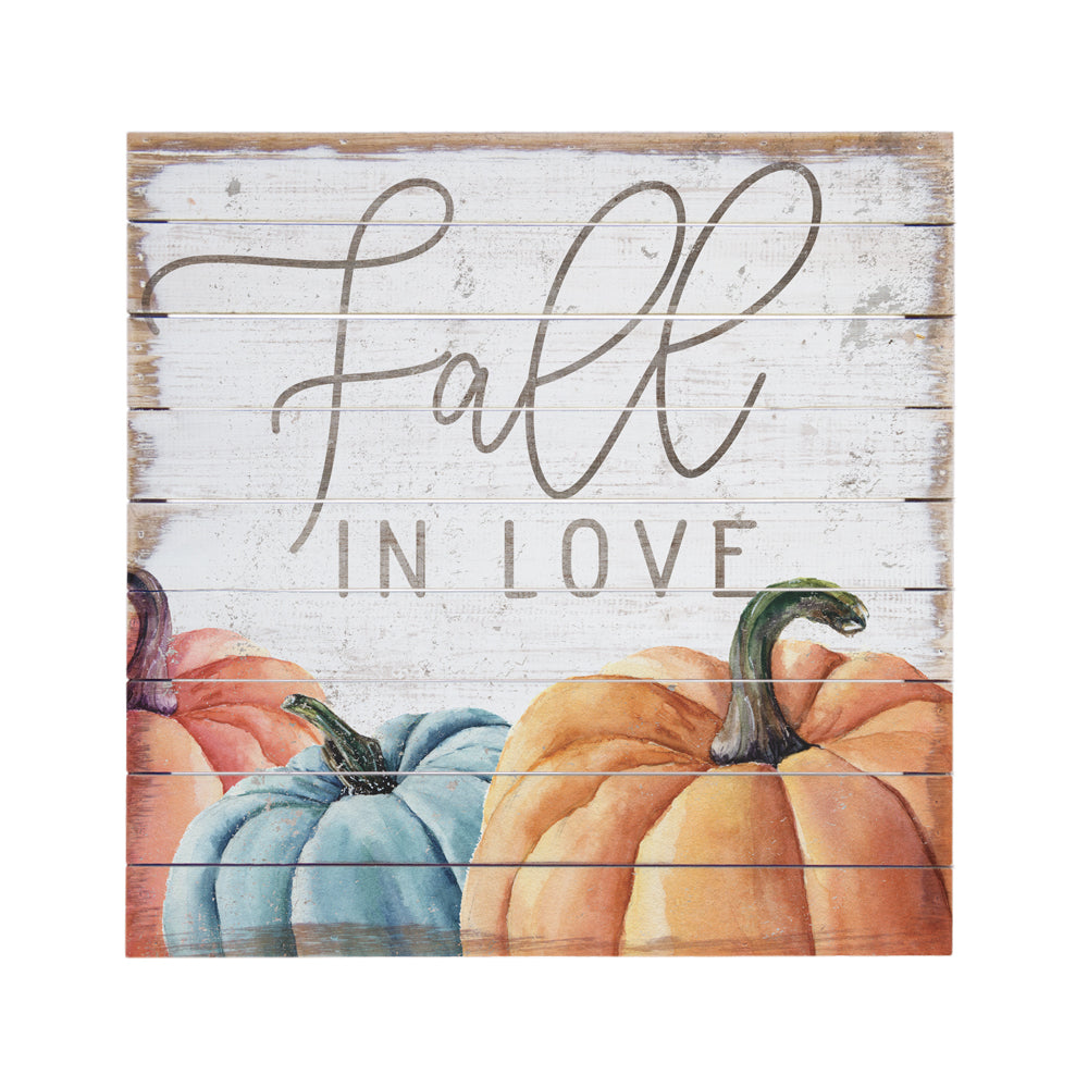 Fall In Love Pallet Sign