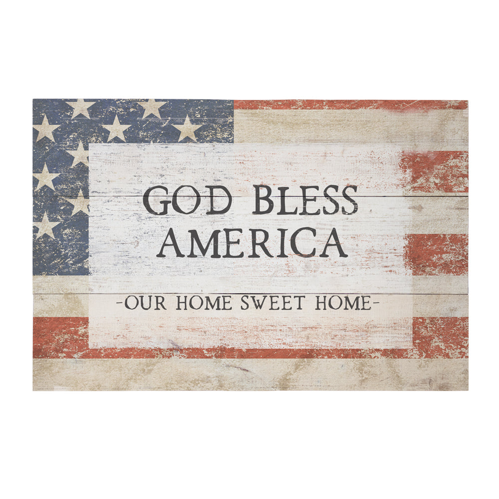 God Bless America - Rustic Pallet Wood Wall Sign