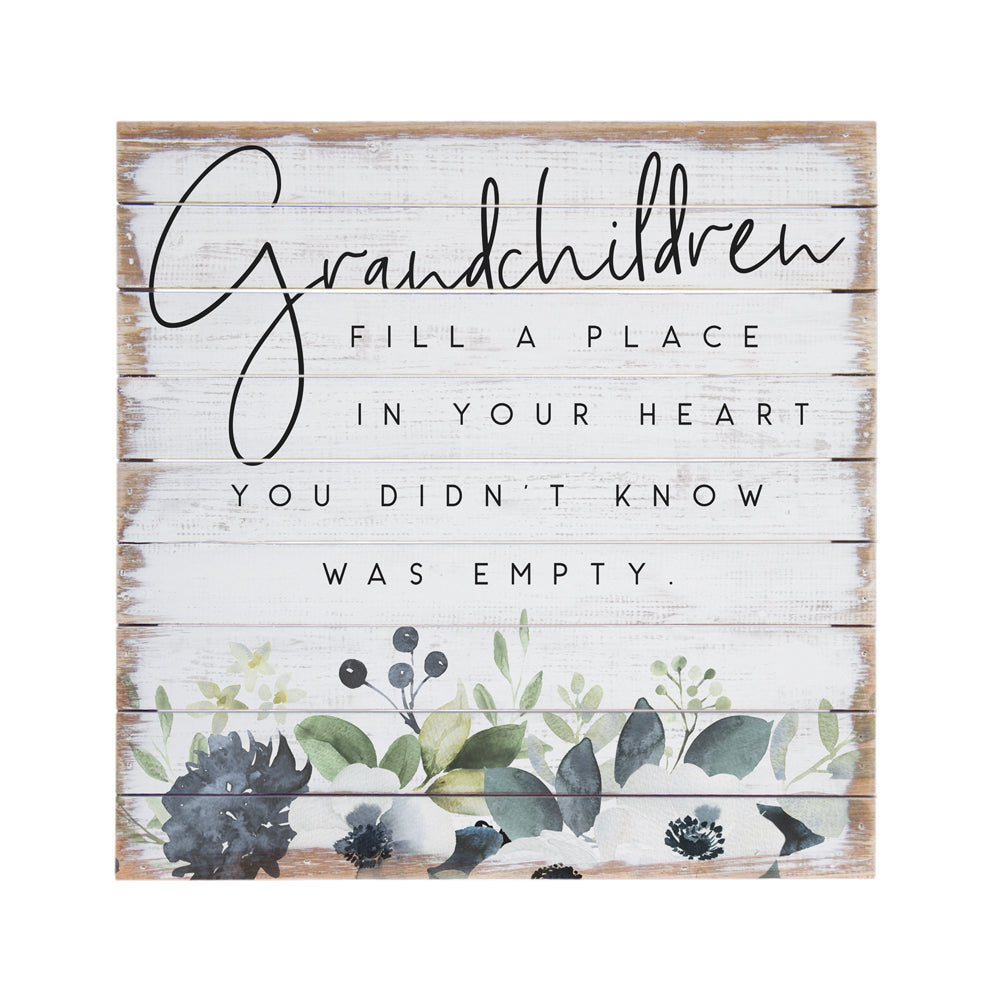 Grandchildren Fill My Heart | Pallet Wood Sign