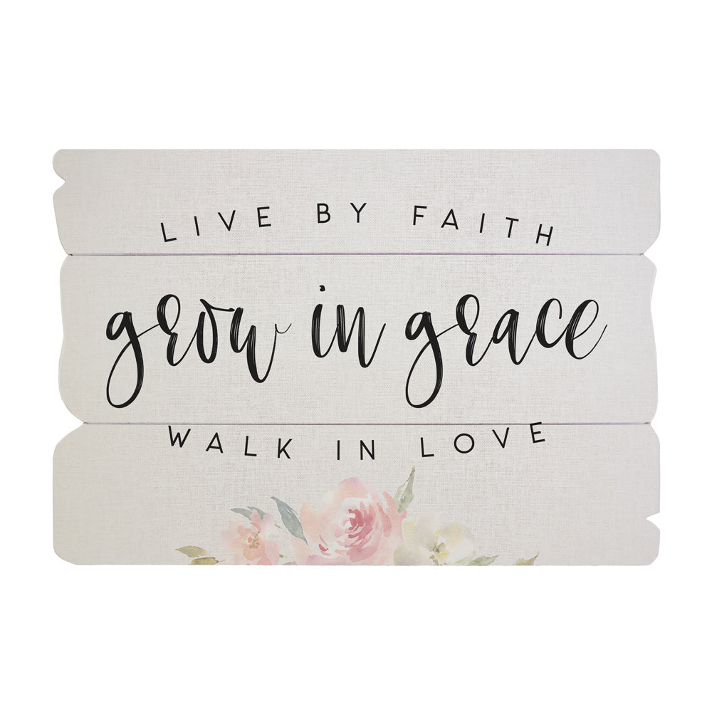 Grow In Grace | Pallet Wood Sign