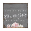 Grow In Grace Wood Pallet Sign