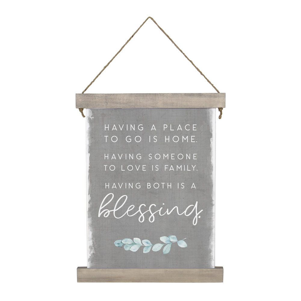 Having A Place | Christian Housewarming Gift | Faith Wall Art Canvas | 2 Sizes