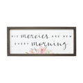 His Mercies Are New Every Morning | Farmhouse Framed Sign | Lamentations 3:23