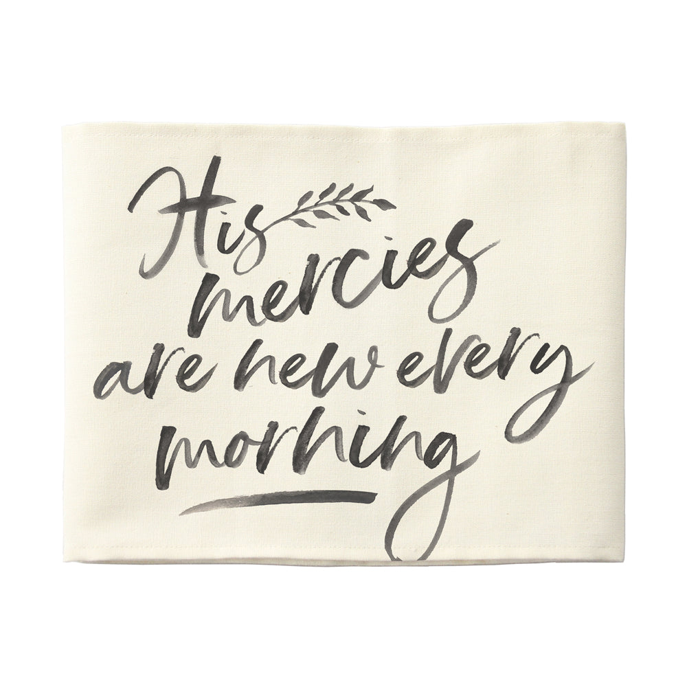 His Mercies Banner | Lamentations 3:22-23 | Christian Home Decor