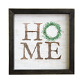 Home Wreath | Rustic Framed Wall Art