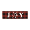 JOY Buffalo Plaid Christmas Pallet Board Sign | Vintage Wood | Sincere Surroundings