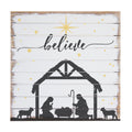 Believe | Manger Christmas Pallet Sign | Perfect Pallets | Sincere Surroundings