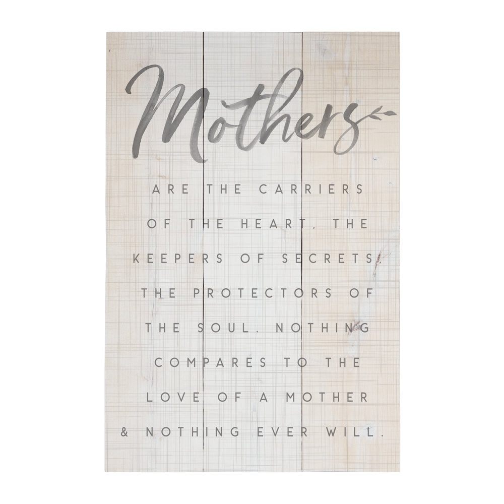 Mothers Are Carriers | Rustic Pallet Board Sign | Mother's Day Gift | Sincere Surroundings