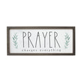 Prayer Changes Everything - Vintage Frame Sign