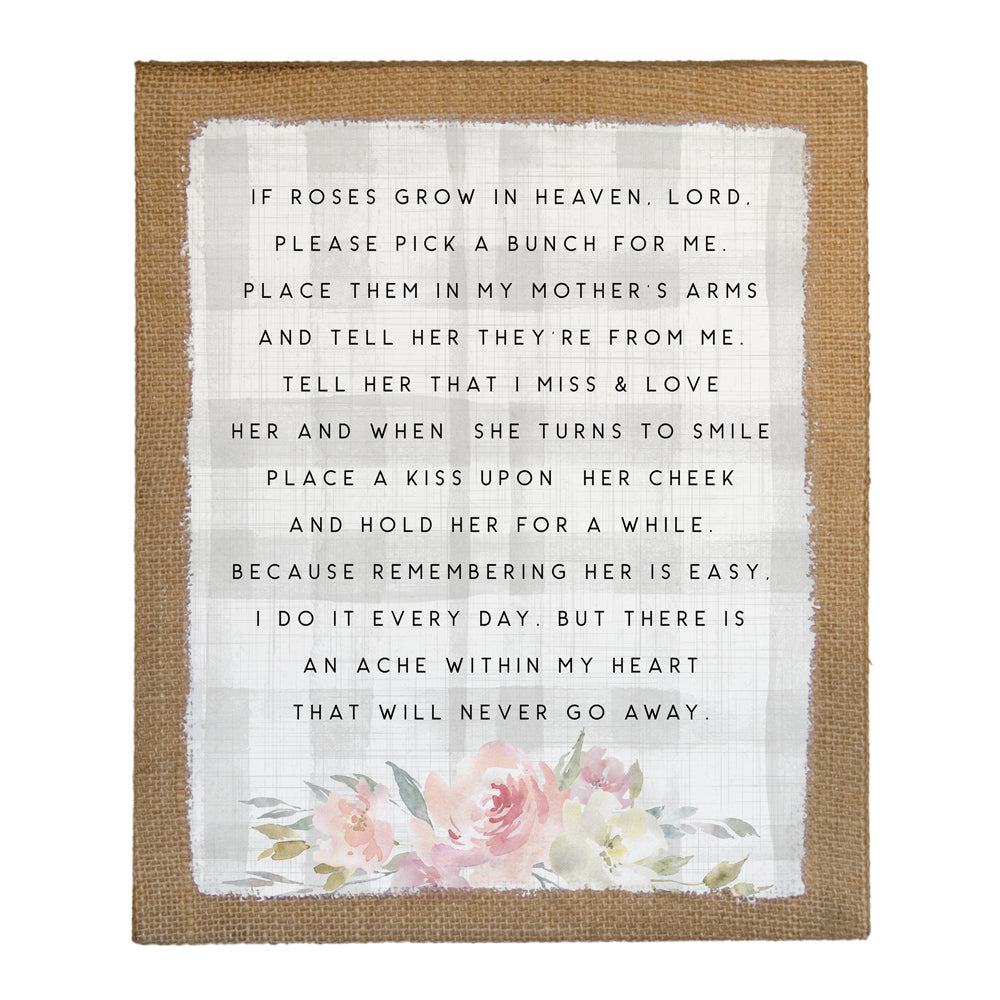 Roses in Heaven | Canvas Wall Art | Sympathy & Memorial Gift | 3 Sizes | Sincere Surroundings