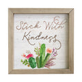 Stick with Kindness | Rustic Frame | 10" x 10" | Christian Wall Decor | Sincere Surroundings