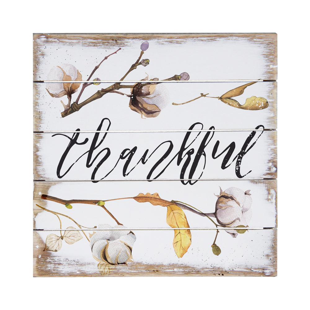 Thankful | Wood Pallet Sign | Christian Home Decor