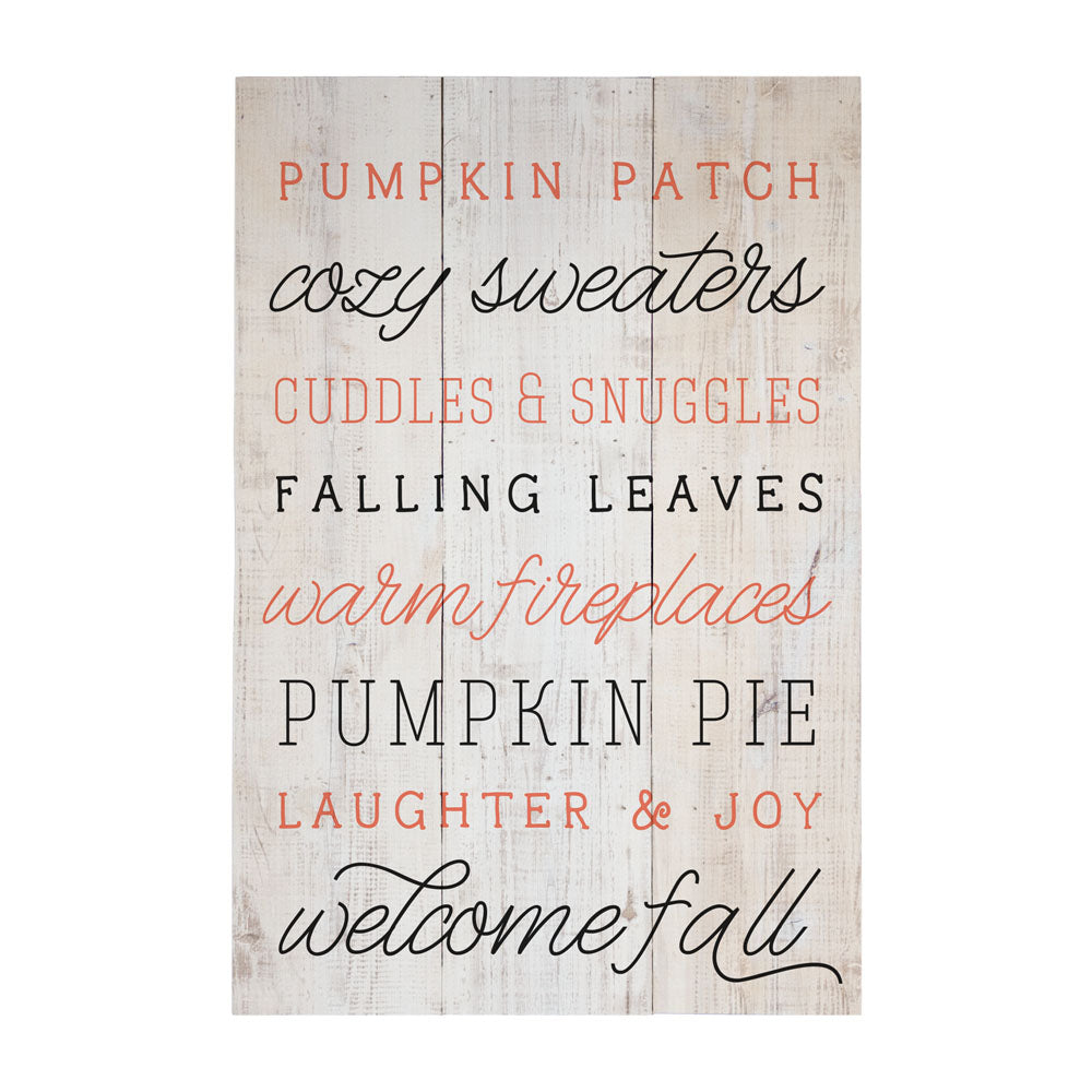 Welcome Fall Rustic Pallet Sign – Farmhouse Wall Decor