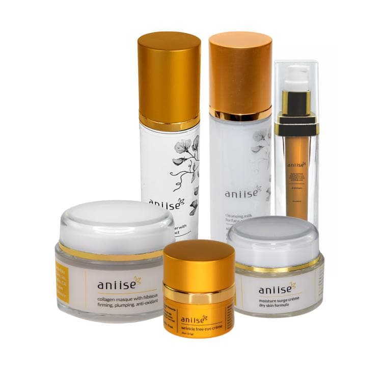 Complete Anti-Aging Skincare Collection | 6-Step System | Natural Retinol, Face Oil, Eye Cream & More | 3-Month Supply | Aniise