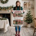Crochet Style Holiday Tea Towel | Unique Kitchen Christmas Decor