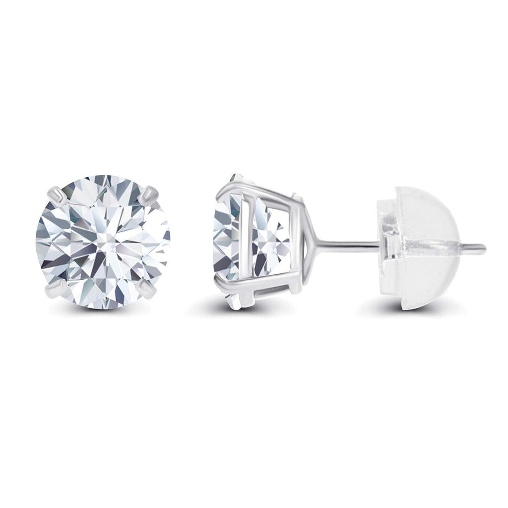 Moissanite Stud Earrings 2 CTW | 14K Gold