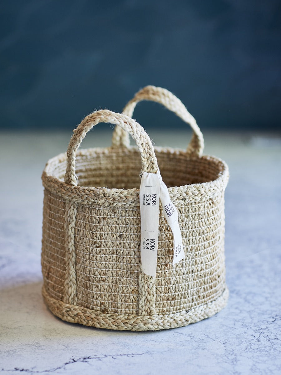Bono Basket Organizer | Natural Braided Jute | Handmade in Bangladesh | KORISSA