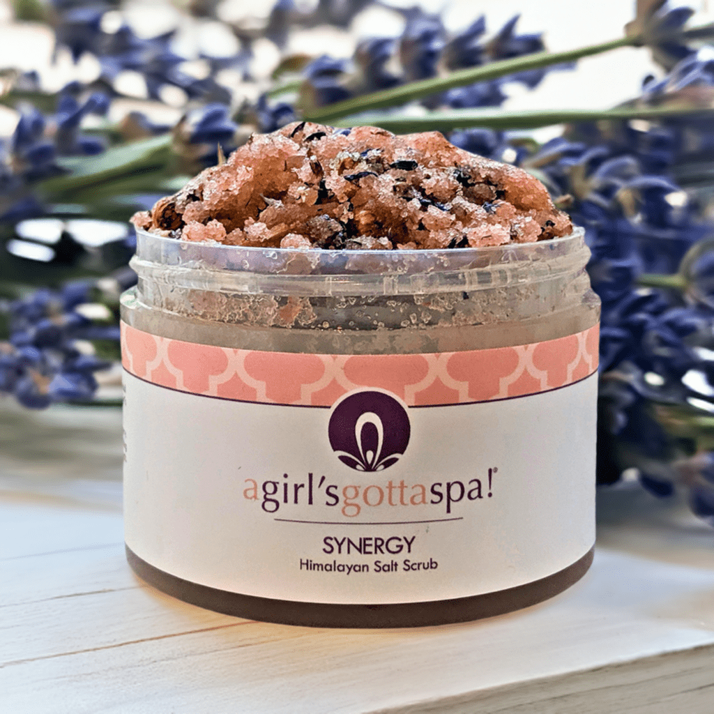 Synergy Himalayan Salt Scrub | Pink Himalayan Salt | Exfoliating, Detoxifying & Hydrating | All Natural | A Girl's Gotta Spa!
