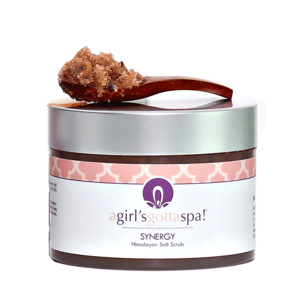 Synergy Himalayan Salt Scrub | Pink Himalayan Salt | Exfoliating, Detoxifying & Hydrating | All Natural | A Girl's Gotta Spa!
