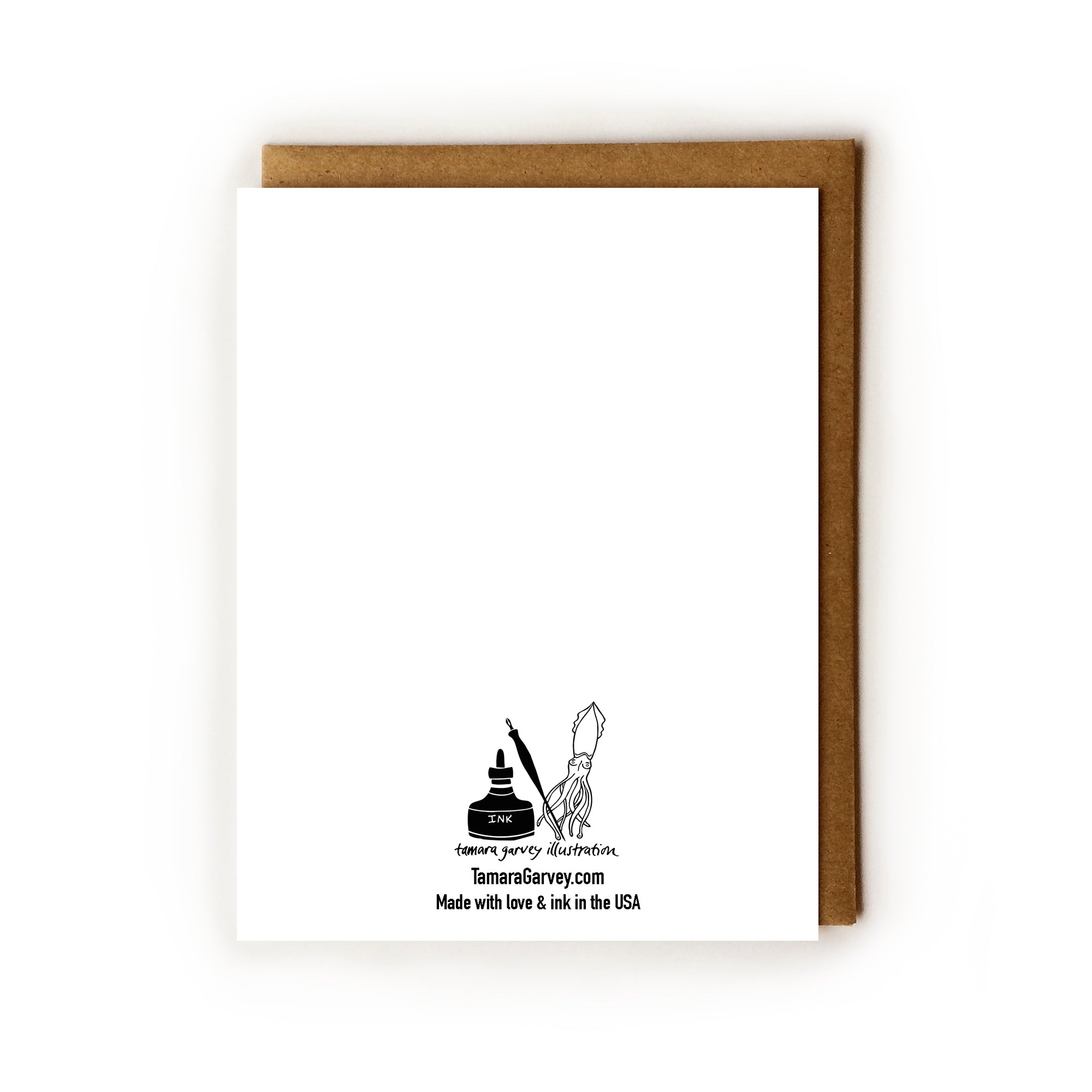 Holiday Pine Trees Blank Card – Original Pen & Ink Art