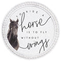 HORSE WINGS - Beaded Round Art