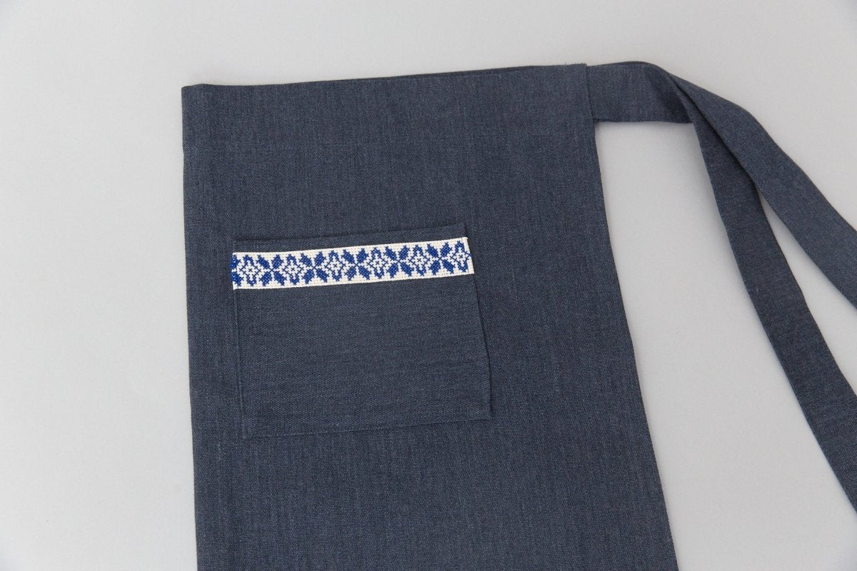 Farah Handmade Half Apron - Blue