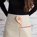 Farah Mediterranean Tatreez Half Apron - Cream
