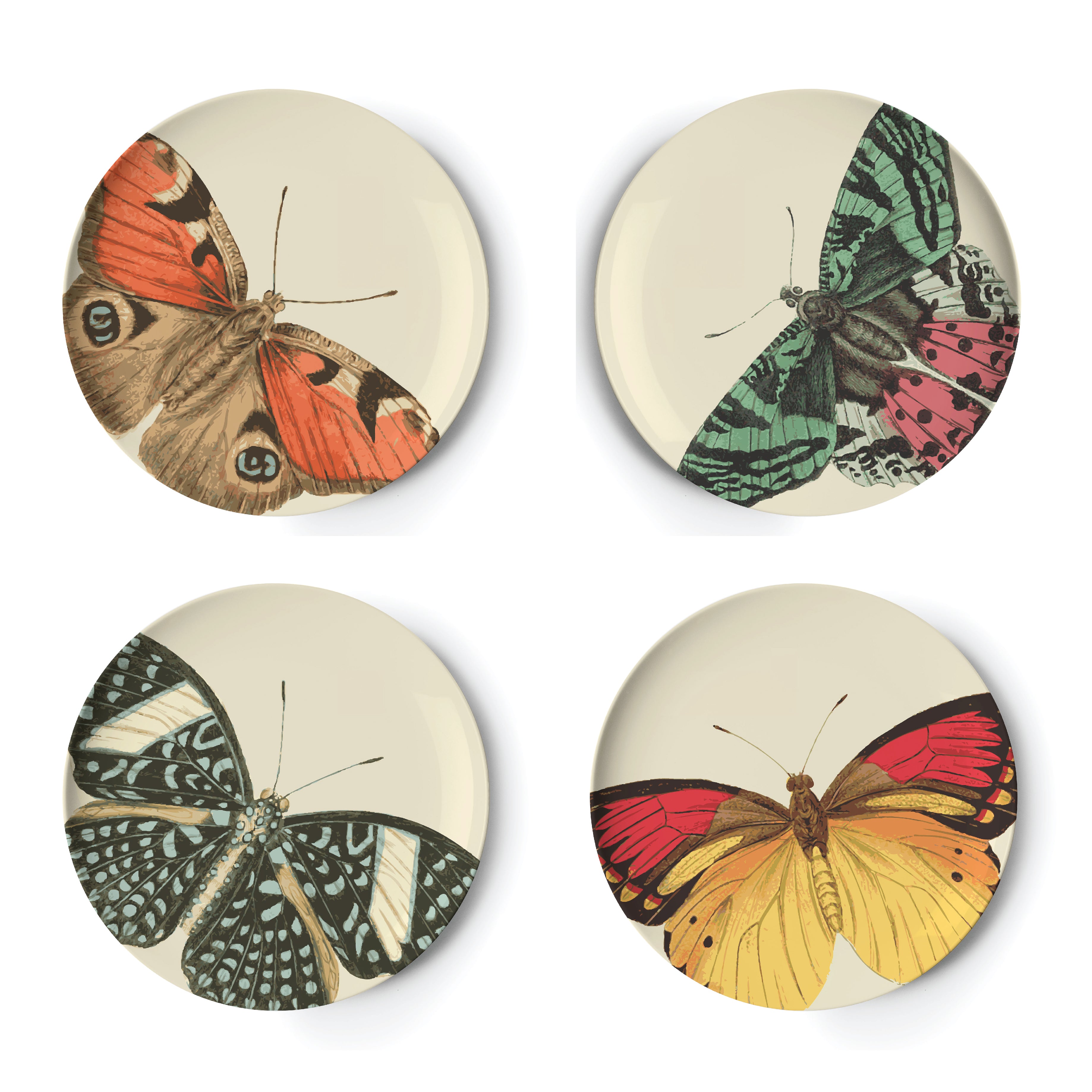 Metamorphosis Side Plates | Set of 4 | Thomas Paul