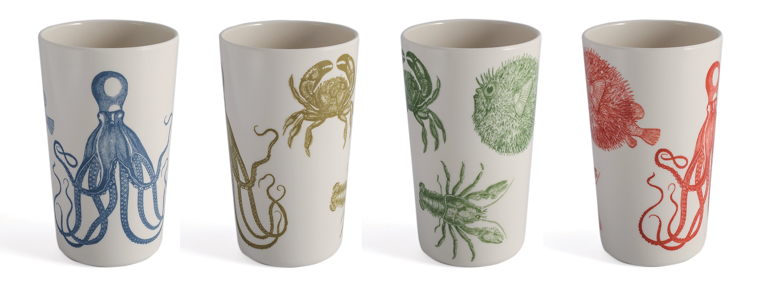 Sealife Tumbler Set of 4