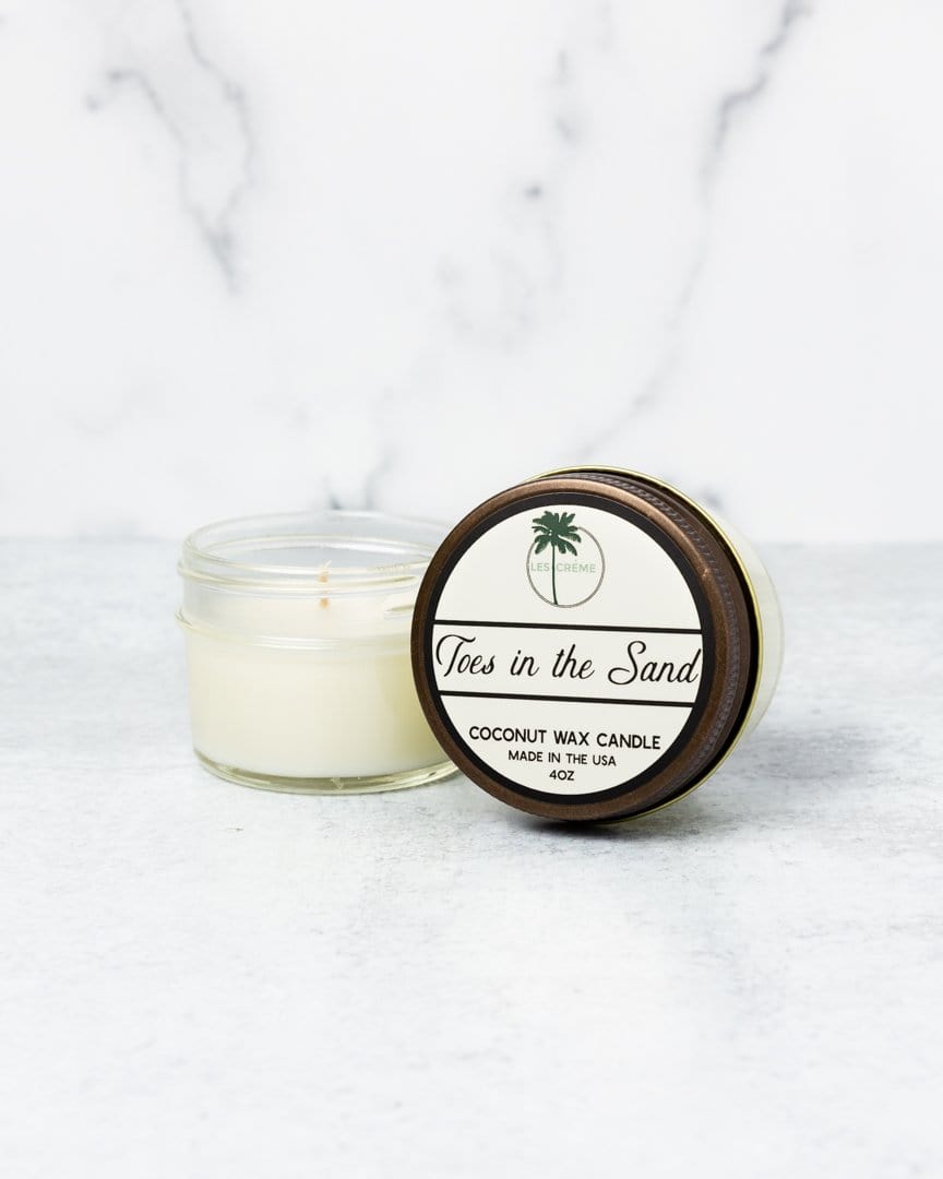 Toes in the Sand | Coconut Wax Candle | Toxin-Free | Citronella, Eucalyptus, Honeysuckle & Jasmine | Les Crème