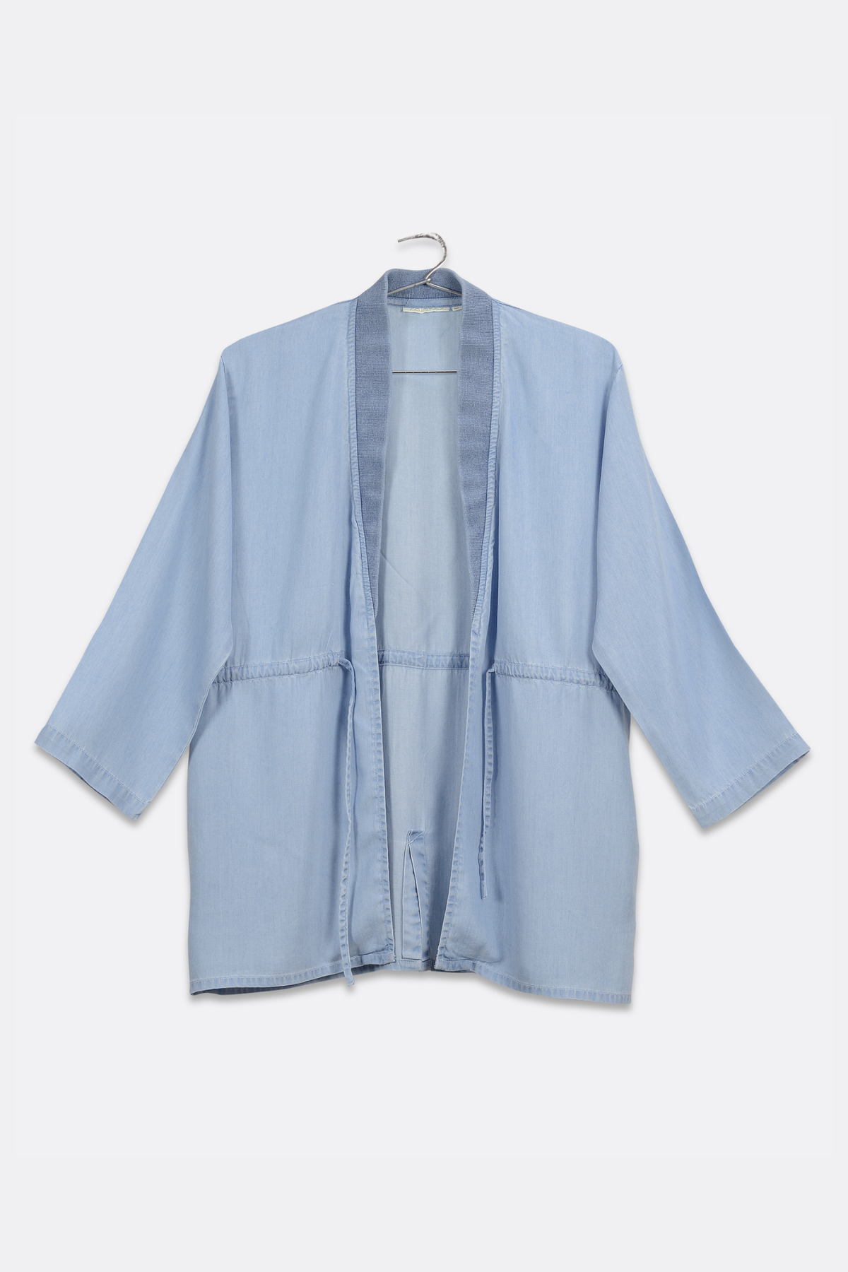 Travel Light Denim Jacket in Ocean Blue
