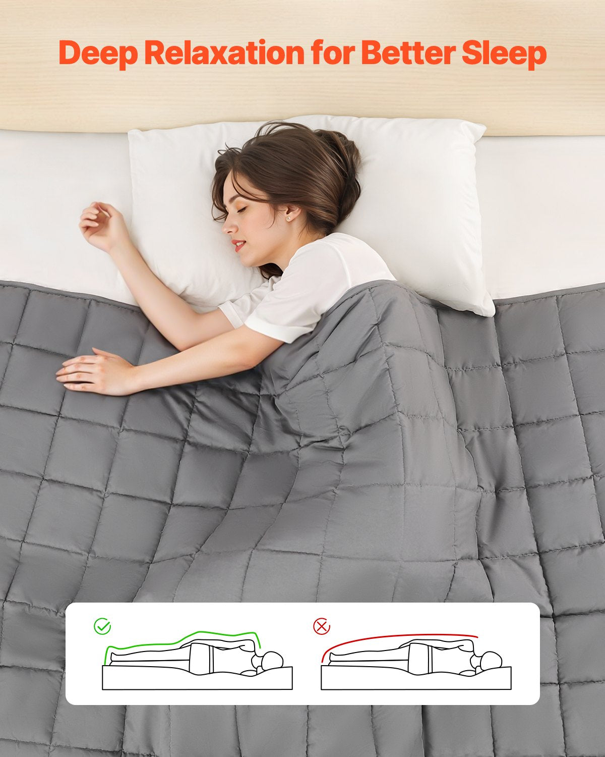 Weighted Blanket, 25 lbs, 88 x 104 in King Size, Cooling Breathable