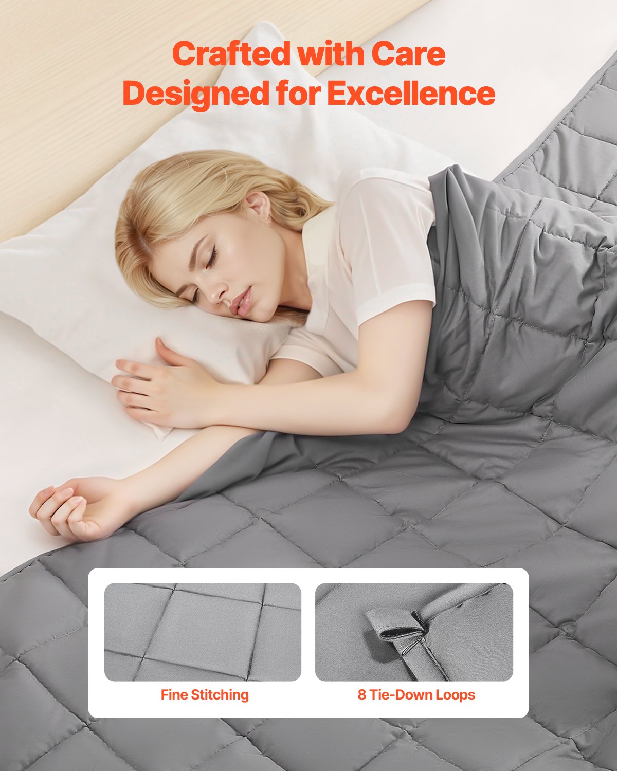 Weighted Blanket, 25 lbs, 88 x 104 in King Size, Cooling Breathable