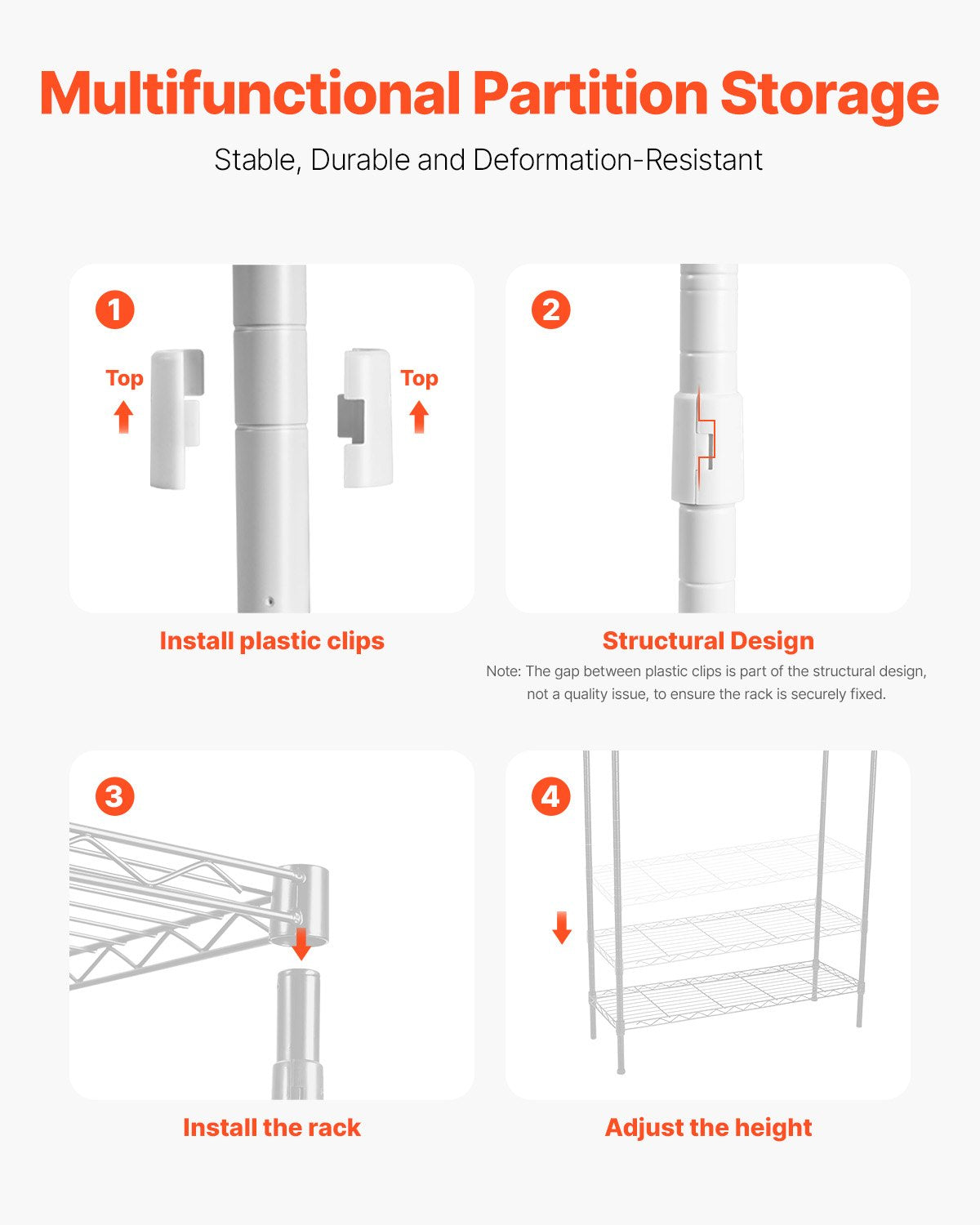 VEVOR Over Washer and Dryer Storage Shelves, 5 Tiers Laundry Room