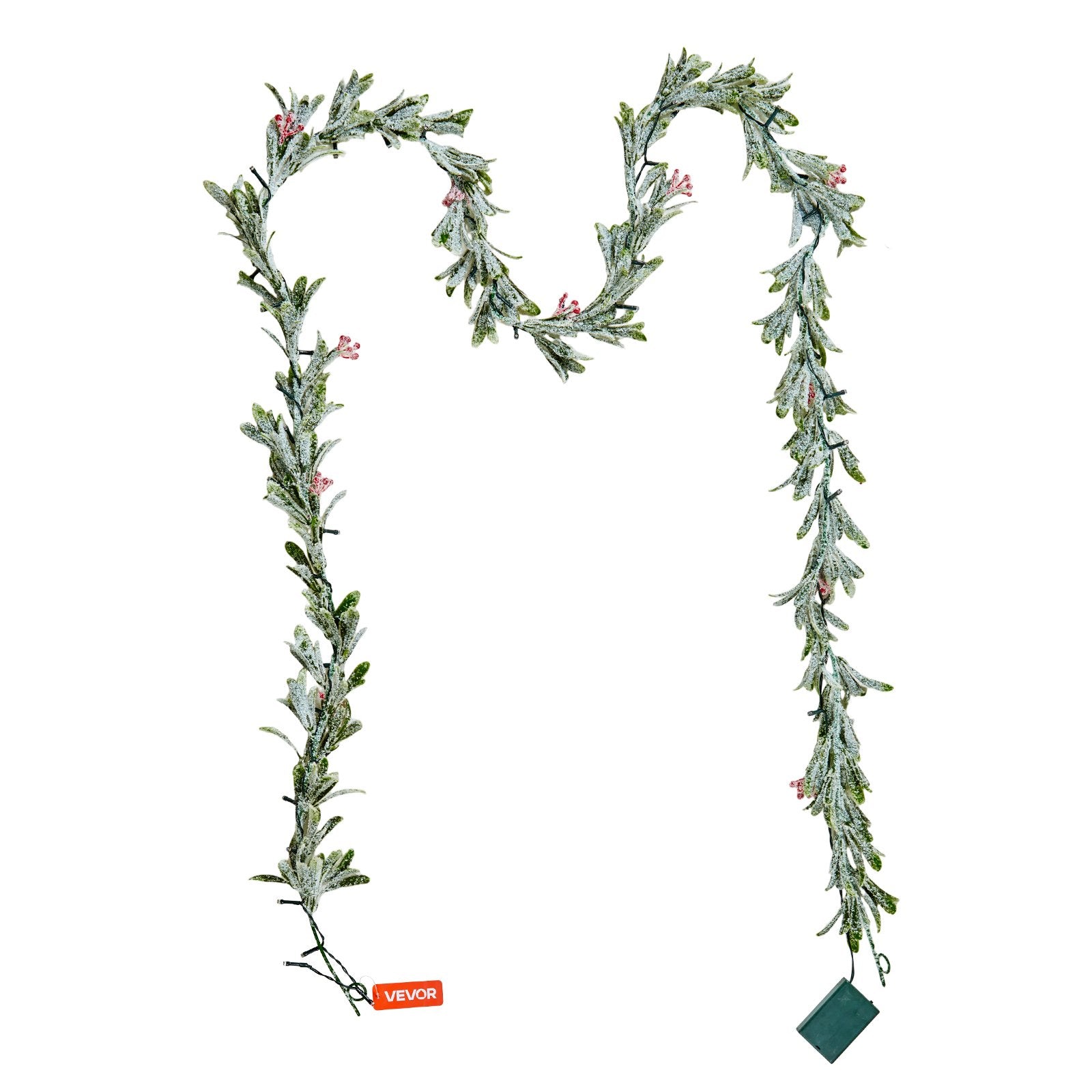 Christmas Garland, 2750 mm Realistic Greenery Decorated with Vines,