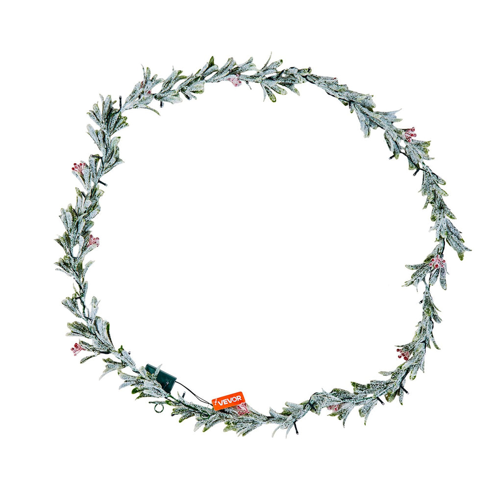 Christmas Garland, 2750 mm Realistic Greenery Decorated with Vines,