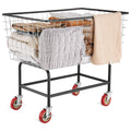 VEVOR Wire Laundry Cart, 4.5 Bushel Wire Laundry Basket with Wheels,